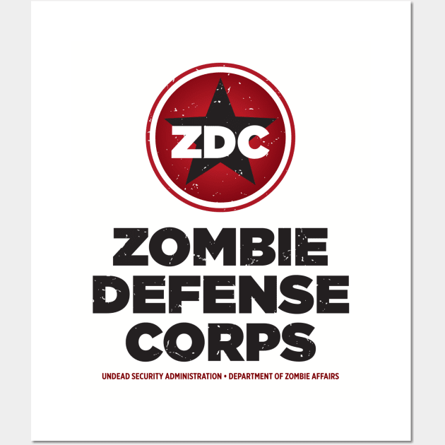 Zombie Defense Corps Wall Art by Miskatonic